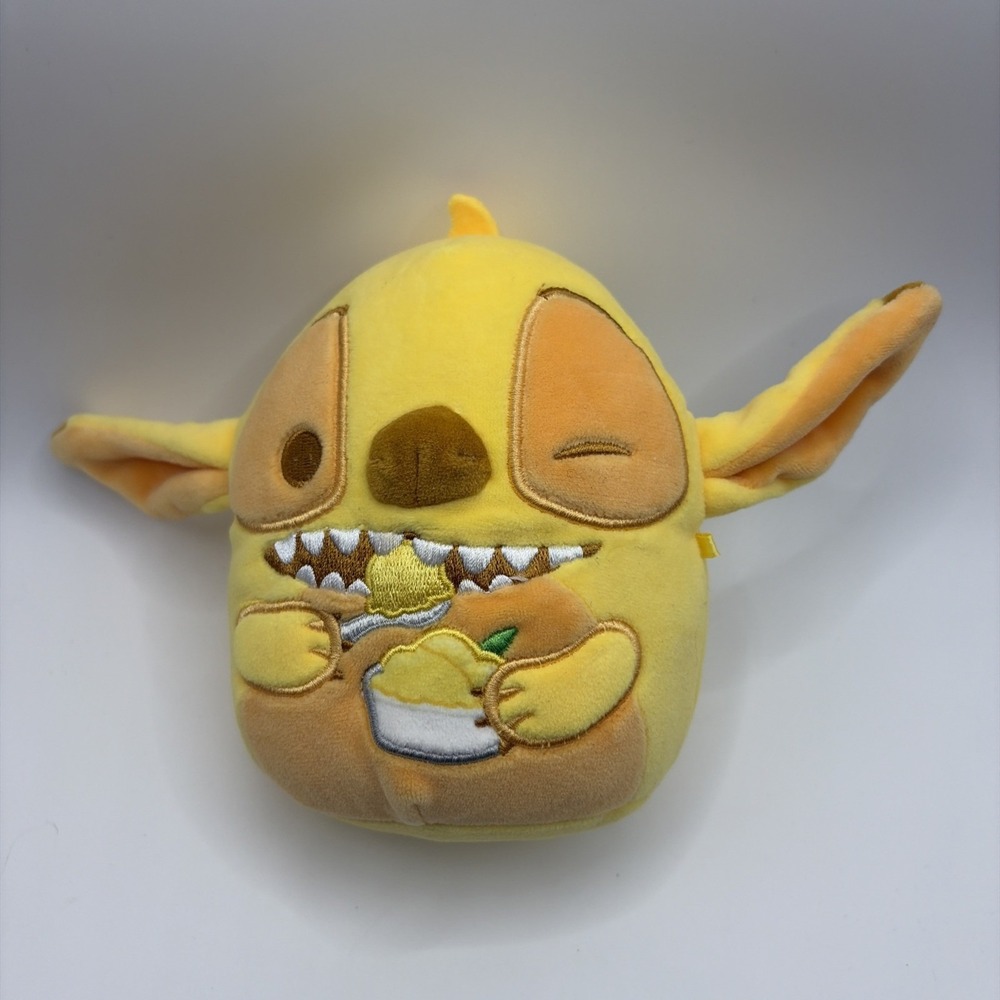 Squishmallows Disney Lilo and Stitch 5 Inch Lemon Sorbet Soft Plush Yellow Doll